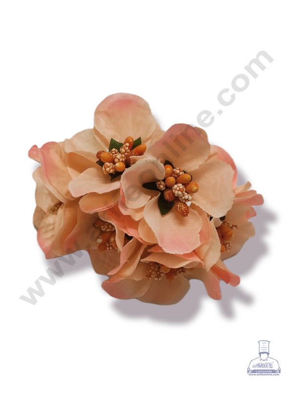 Cake Decor™ Medium Rose Flower With Pollen Artificial Flower For Cake Decoration – Light Pink ( 1 Bunch )