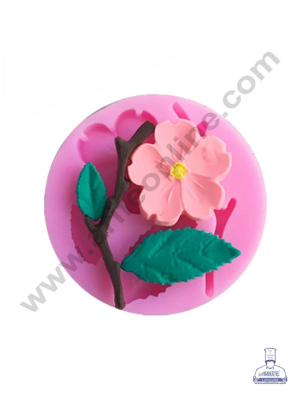 Cake Decor Silicone Sakura Flower Shape Pink Fondant Marzipan Mould