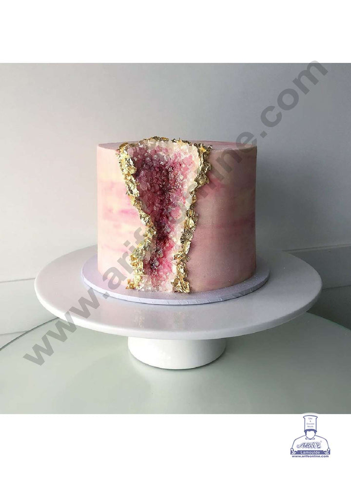 Cake Decor Rock Crystals Candy Sprinkles For Geode Cake - Light Pink - 500 gm