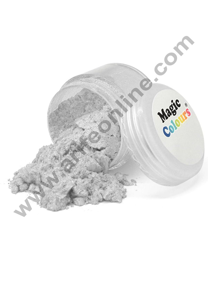Magic Colours™ Edible Lustre Dust - Pure Silver (8 ml)