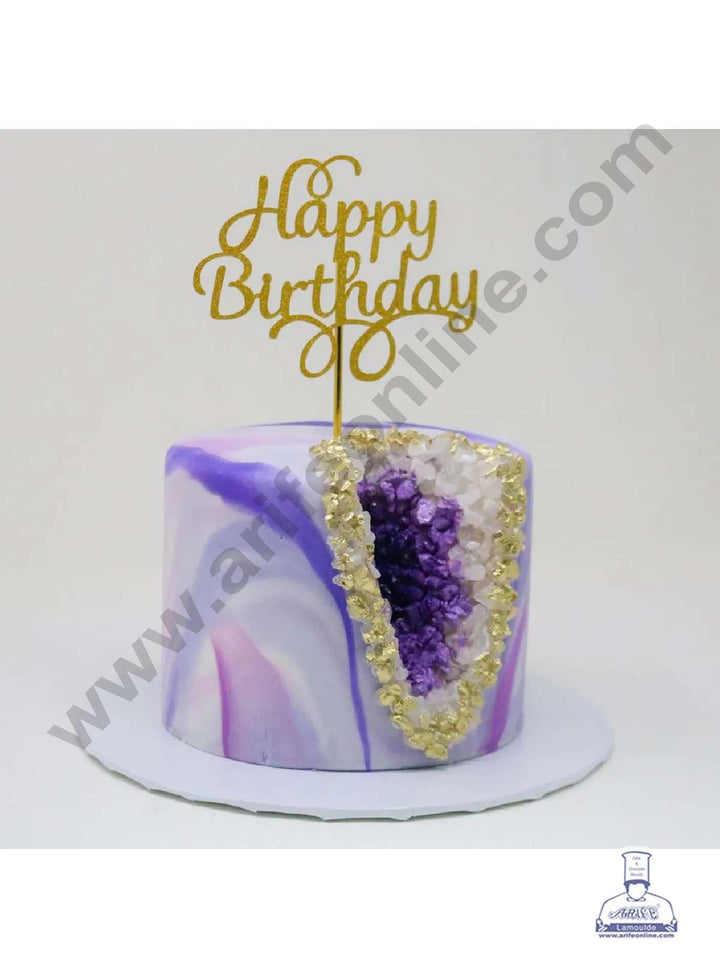 Cake Decor Rock Crystals Candy Sprinkles For Geode Cake - Light Purple - 500 gm