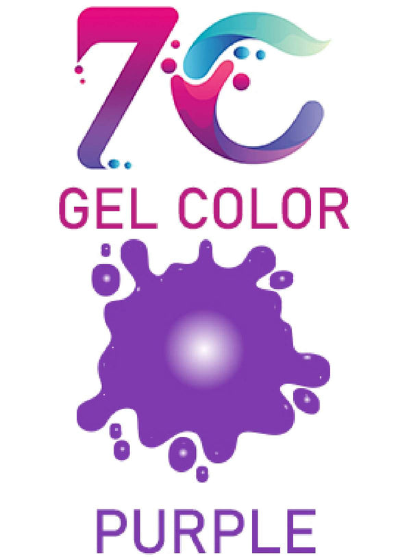 7C Edible Gel Color Food Colouring for Icing, Cakes Decor, Baking, Fondant Colours - Purple