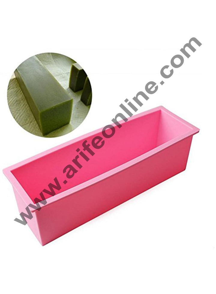 Cake Decor Silicon Rectangular Soap /Cake /Loaf Mold Size :27 x 8.8 x 8 CM (Output Weight : Approx 1.5 Kg)