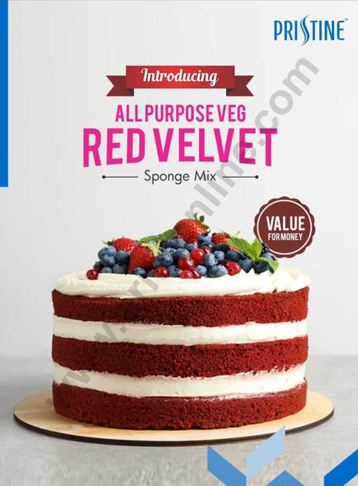 Pristine Cake Premix All Purpose Veg Red Velvet Sponge Mix 5 Kg Pack