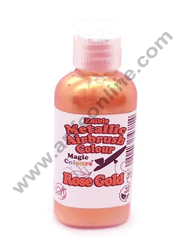 Magic Colours Edible Metallic Airbrush Colour- Rose Gold(55ml)