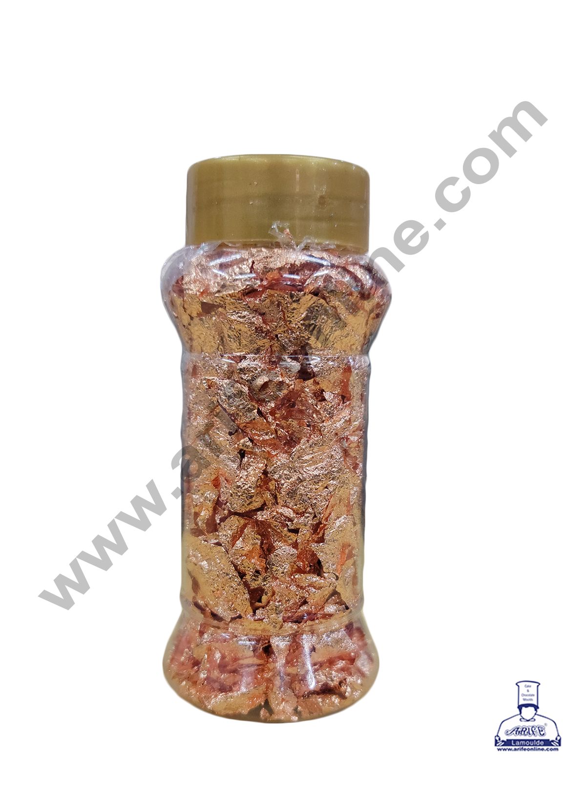 Cake Decor Non Edible Rose Gold Leaf Flakes for Cake Decoration Arife