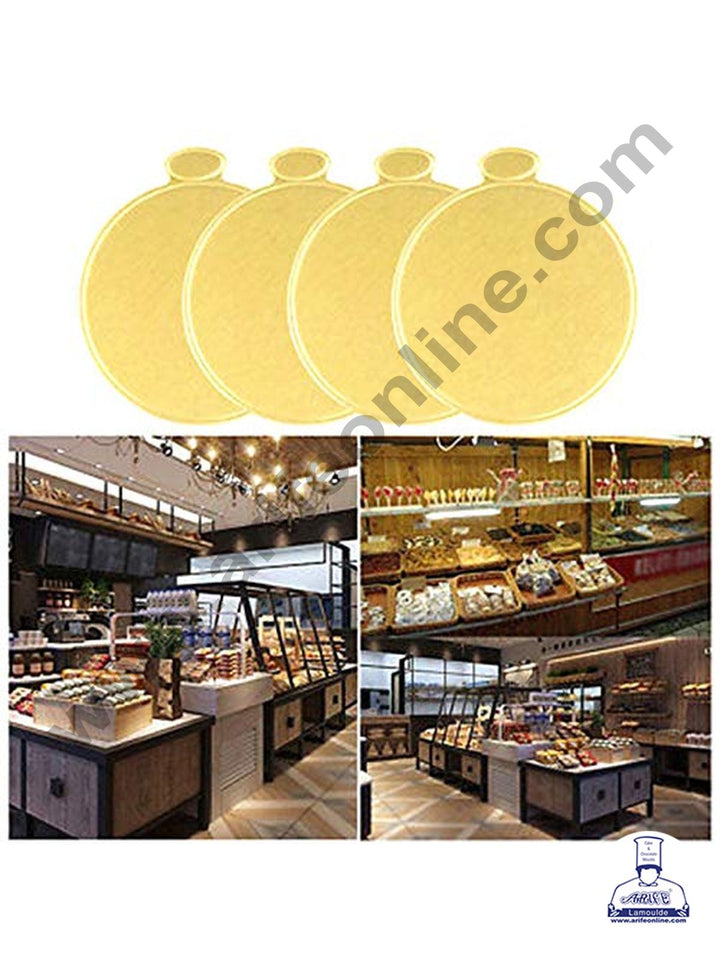 Cake Decor Round Pastry Base Boards - Gold 100 Pcs Pack