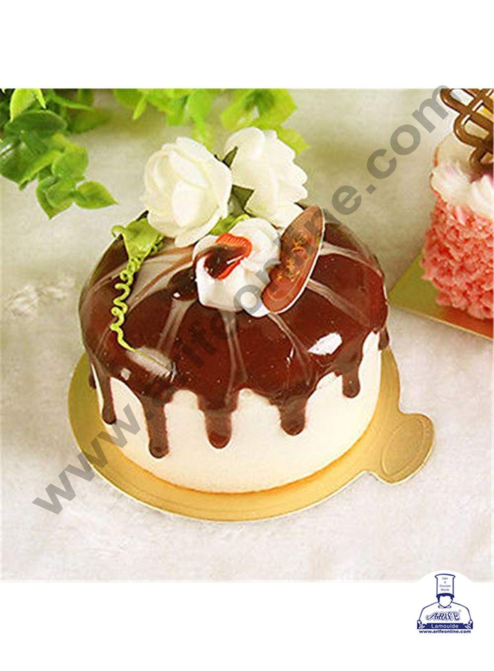 Cake Decor Round Pastry Base Boards - Gold 100 Pcs Pack