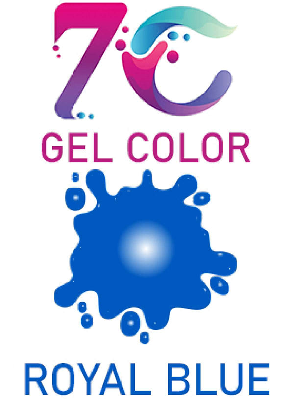 7C Edible Gel Color Food Colouring for Icing, Cakes Decor, Baking, Fondant Colours - Royal Blue