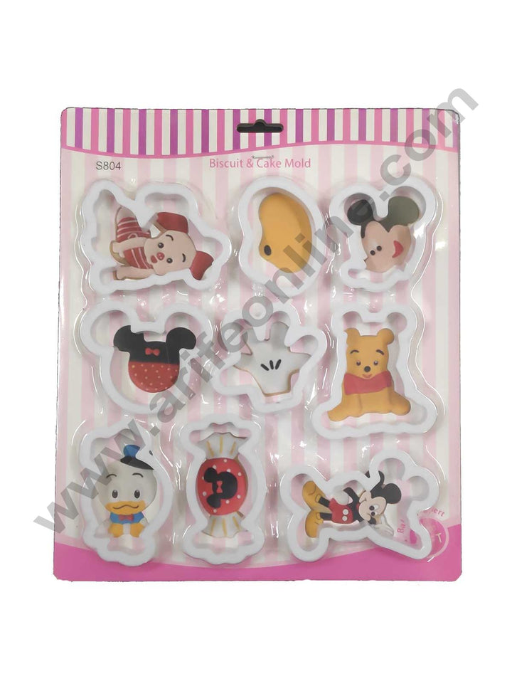 Cake Decor 9pc Micky Mini Theme Cutters Fondant Tool Biscuit Cutter