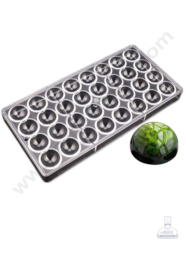 Cake Decor 32 Cavity New Design Round Shape Hard Plastic Inject Polycarbonate Chocolate Mould (SB-1258)