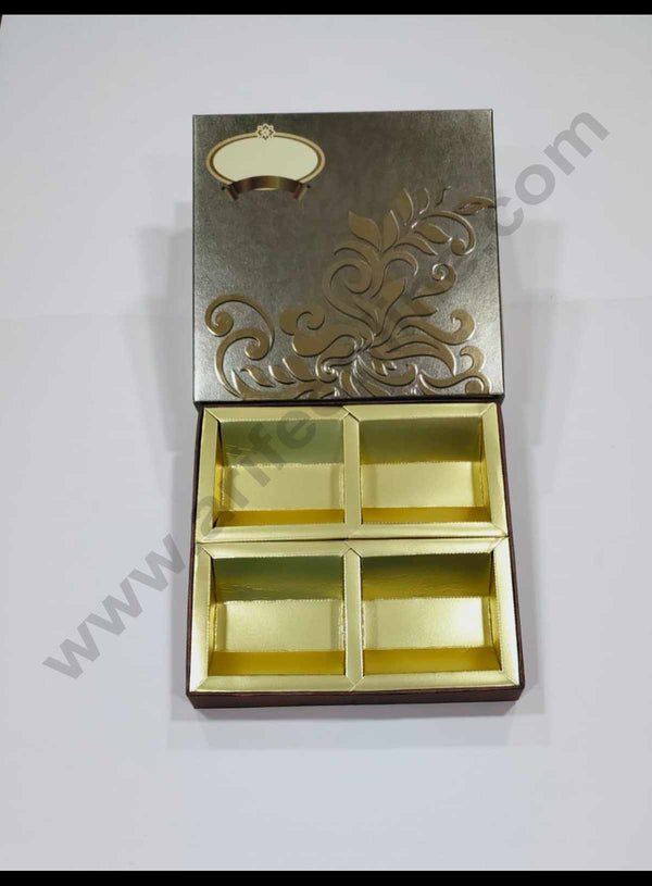 Cake Decor Diwali Boxes 9*9 Dry Fruit Boxes Chocolate Gift Sweet Box (SBBXD-34821D)