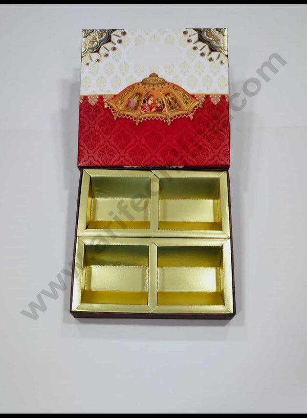 Cake Decor Diwali Boxes 9*9 Dry Fruit Boxes Chocolate Gift Sweet Box (SBBXD-60151D)