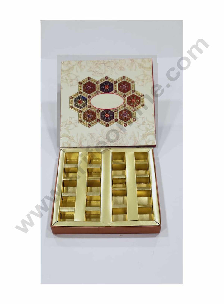 Cake Decor Diwali Boxes 9*9 Chocolate Boxes Chocolate Gift Sweet Box (SBBXD-60181)