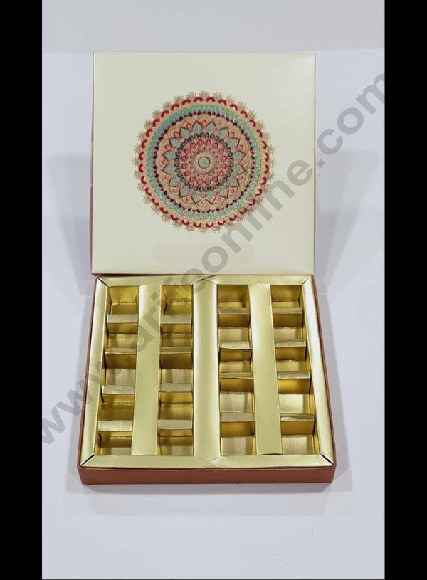 Cake Decor Diwali Boxes 9*9 Chocolate Boxes Chocolate Gift Sweet Box (SBBXD-60201)