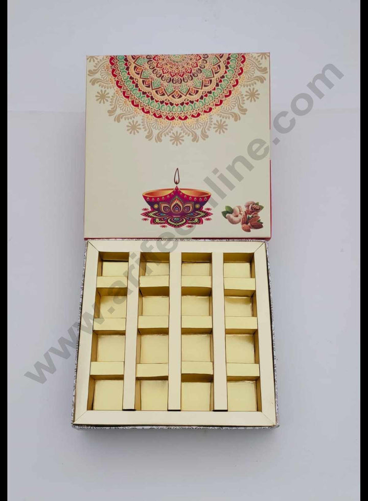 Cake Decor Diwali Boxes 8*8 Chocolate Boxes Chocolate Gift Sweet Box (SBBXD-6132)