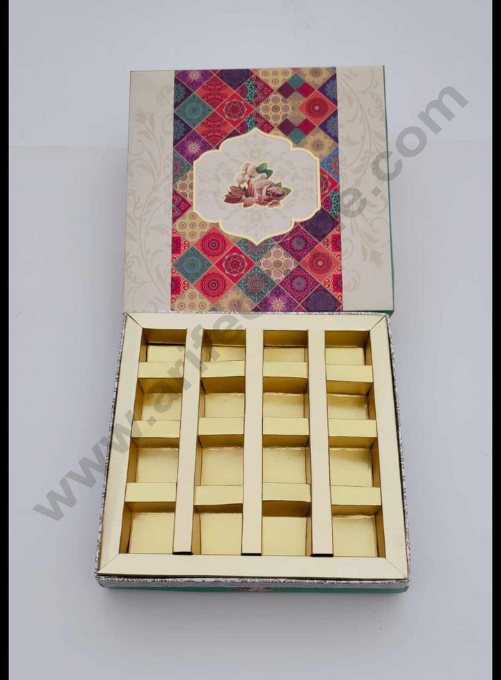 Cake Decor Diwali Boxes 8*8 Chocolate Boxes Chocolate Gift Sweet Box (SBBXD-6266)