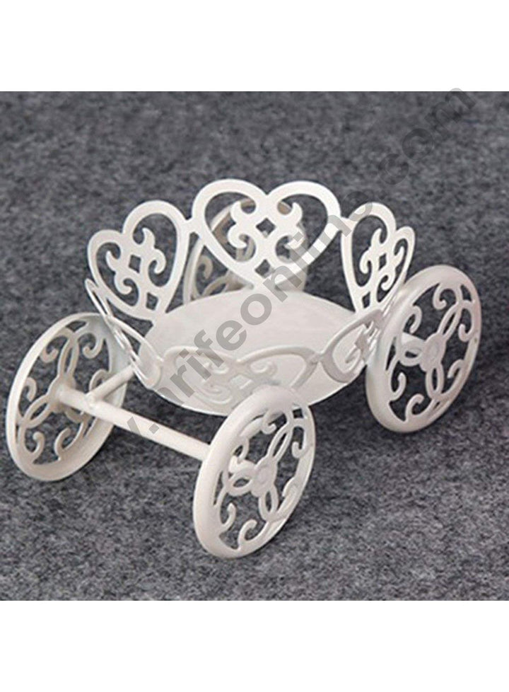 Cake Decor Metal Single Count Princess Carriage Cupcake Stand Holder Display