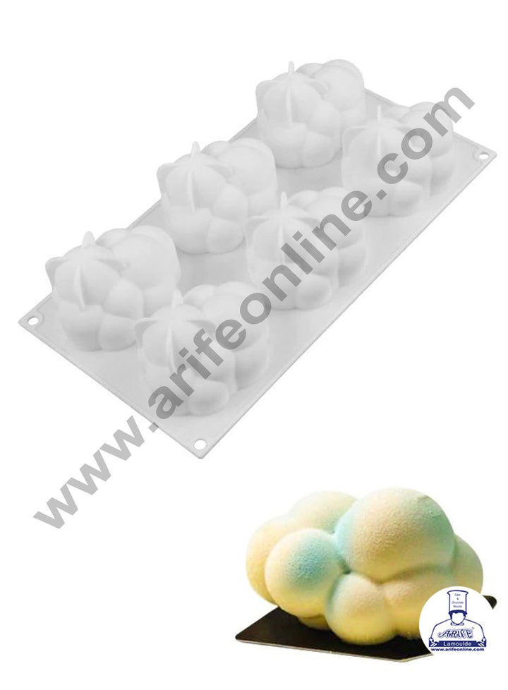 Cake Decor 3D 6 Cavity Cloud Bubble Shape Cake Molds Entremet Cake Mould Mousse Mold