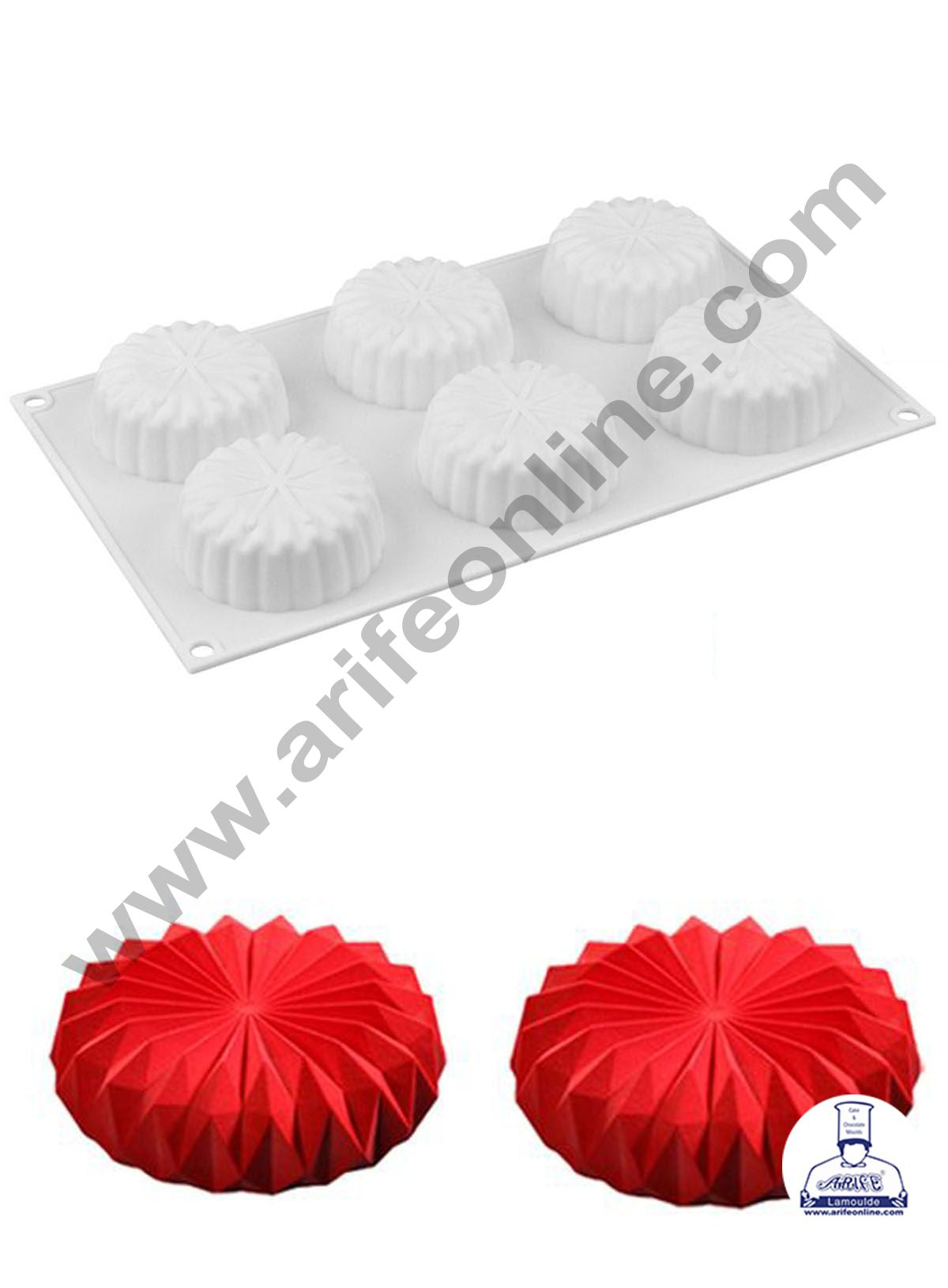Geometric Heart Silicon Mould - Cake Craft Shop