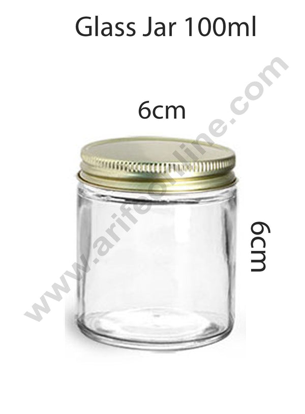 Cake Decor Clear Glass Jars