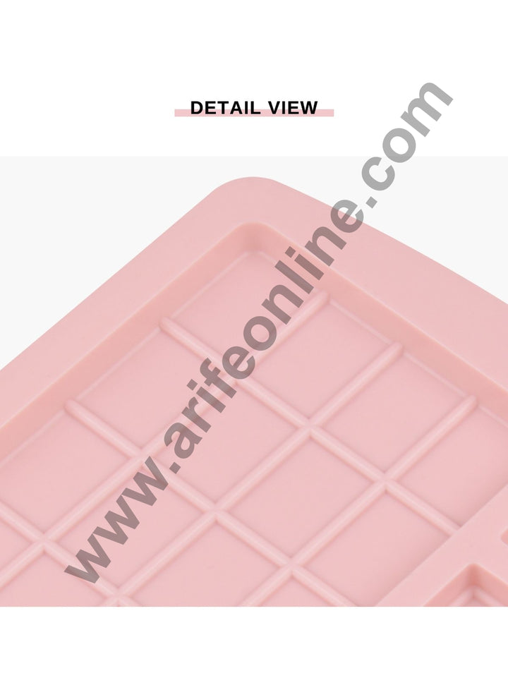 Cake Decor 6 Cavity Silicone Chocolate Mould Bar Shape and Mini Chocolate Bar Shape Silicon Jelly Candy Mould