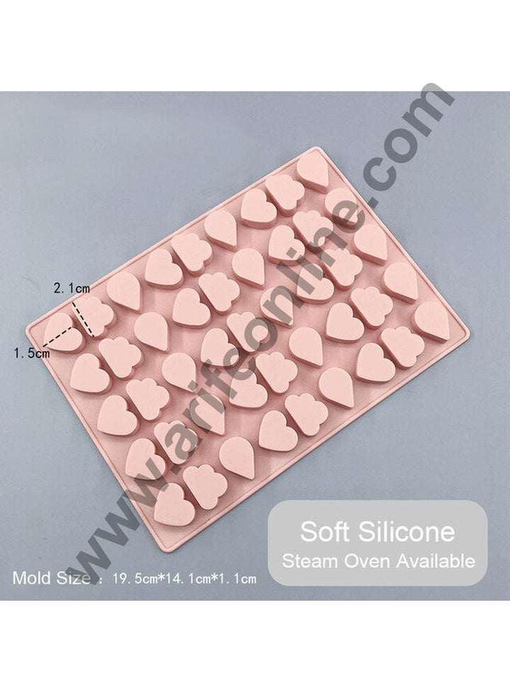 Cake Decor 45 Cavity Silicone Chocolate Mould Drop Cloud Heart Shape Silicon Jelly Candy Mould