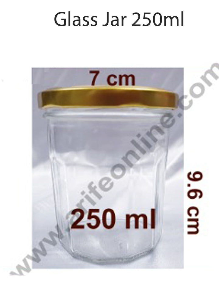 Cake Decor Clear Glass Jars