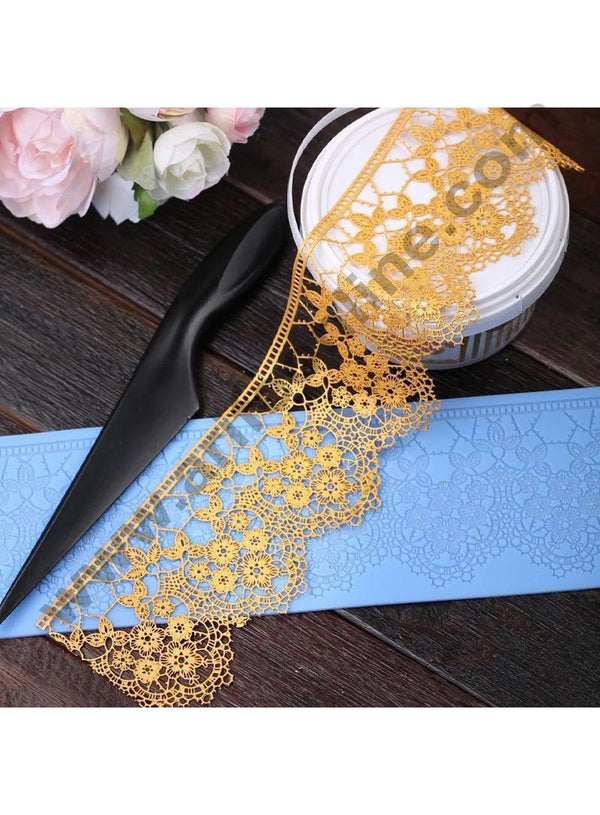 Cake Decor Silicone Cake Border Lace Mould Fondant Cake Decorative Silicone Lace Mat Cake Decorating Tools Baking Mat SBLM-3012