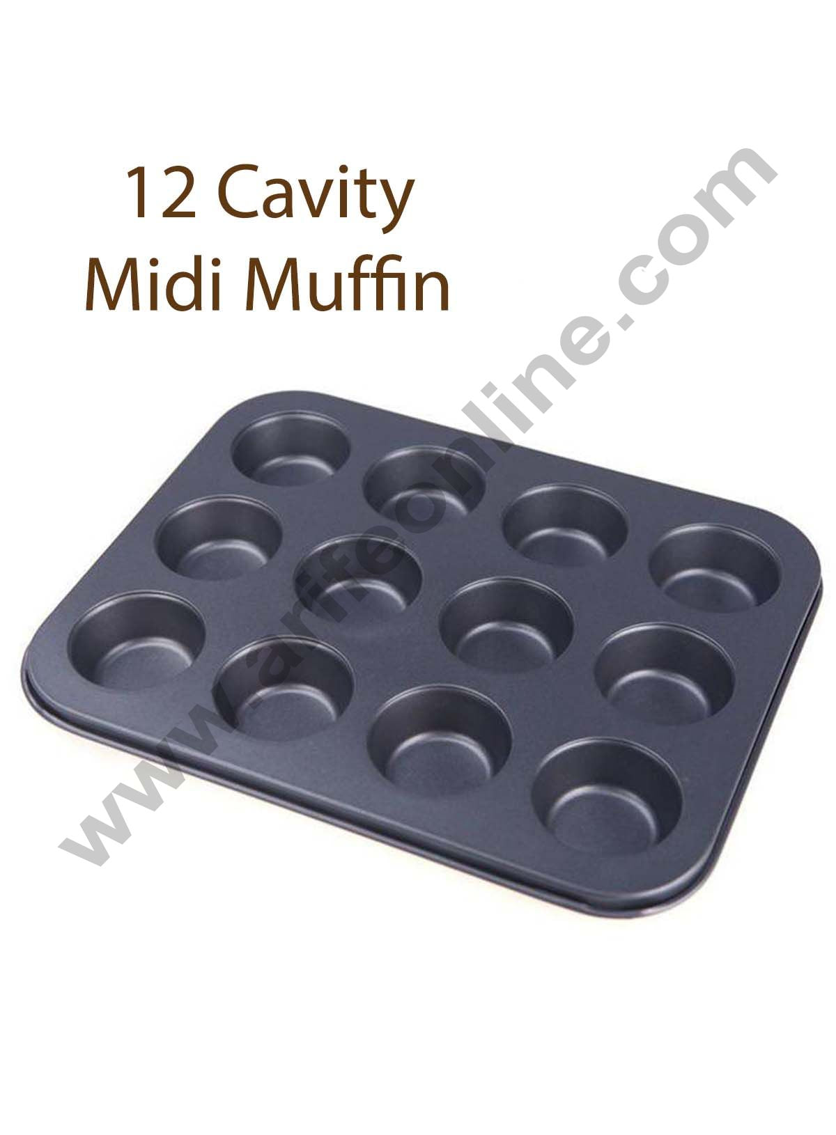 Cake Decor Non Stick 12 Cavity Midi Muffin Mould – Arife Online Store