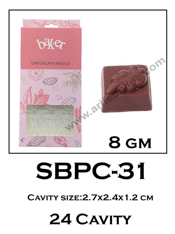 Cake Decor 24 Cavity Polycarbonate Chocolate Mould SBPC-31