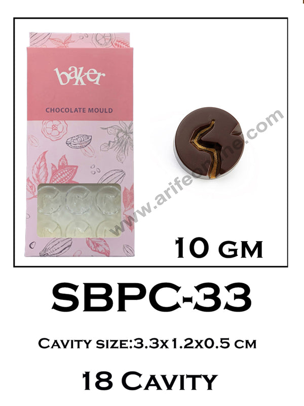 Cake Decor 18 Cavity Polycarbonate Chocolate Mould SBPC-033