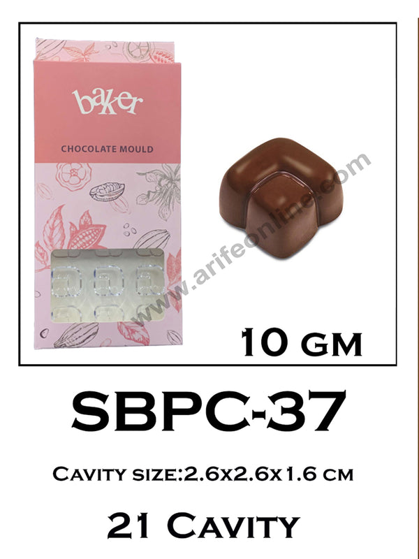 Cake Decor 21 Cavity Polycarbonate Chocolate Mould SBPC-37