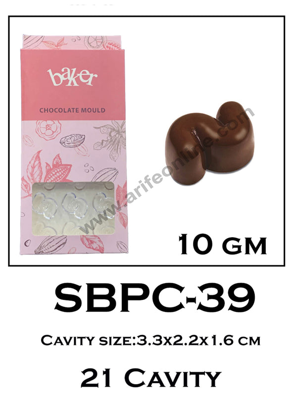 Cake Decor 21 Cavity Polycarbonate Chocolate Mould SBPC-39