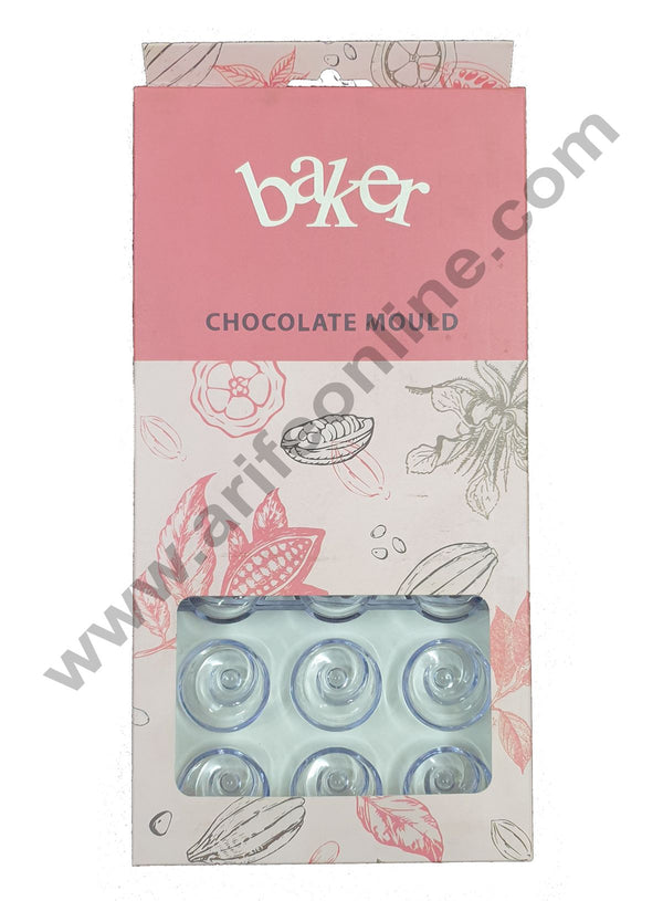 Cake Decor 21 Cavity Round Frill Shape Polycarbonate Chocolate Mould SBPS-003