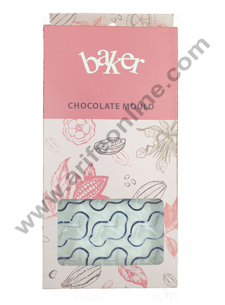 Cake Decor 21 Cavity Waves Polycarbonate Chocolate Mould SBPS-008