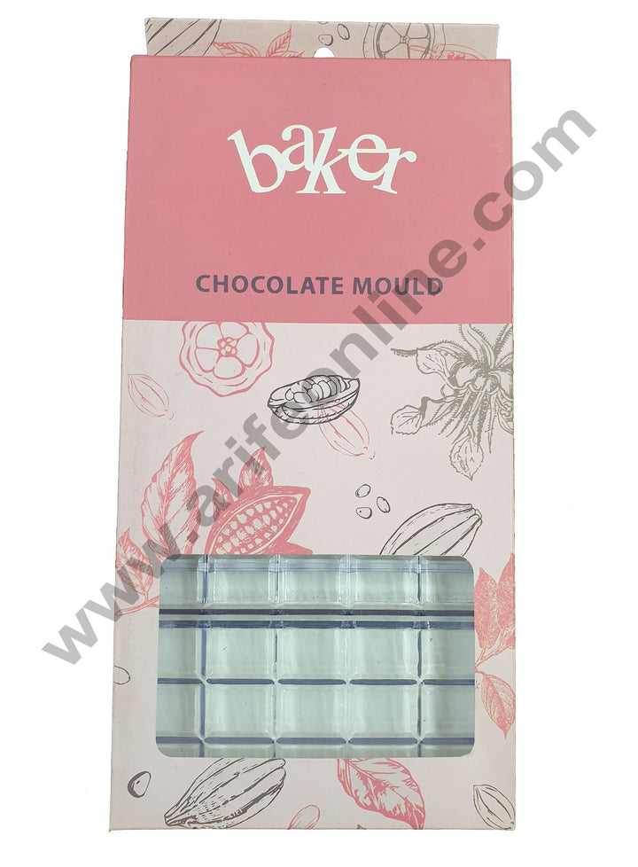 Cake Decor 4 Cavity Bar Mould Polycarbonate Chocolate Mould SBPS-009