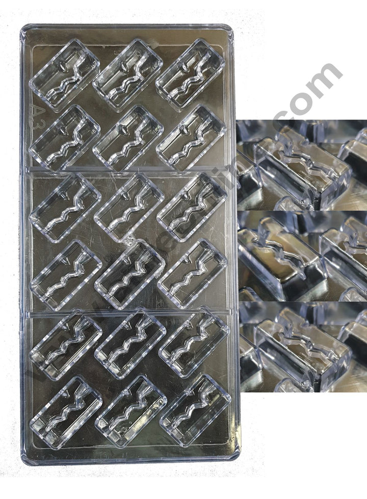 Cake Decor 18 Cavity Polycarbonate Chocolate Mould SBPS-011