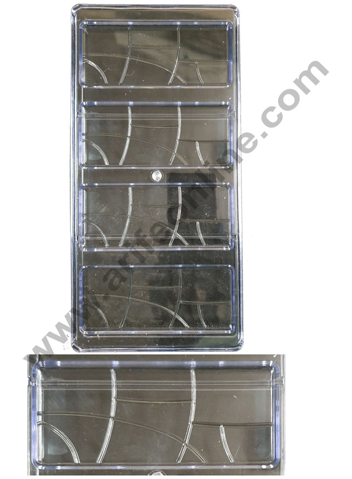 Cake Decor 4 Cavity Brake Bar Polycarbonate Chocolate Mould SBPS-013