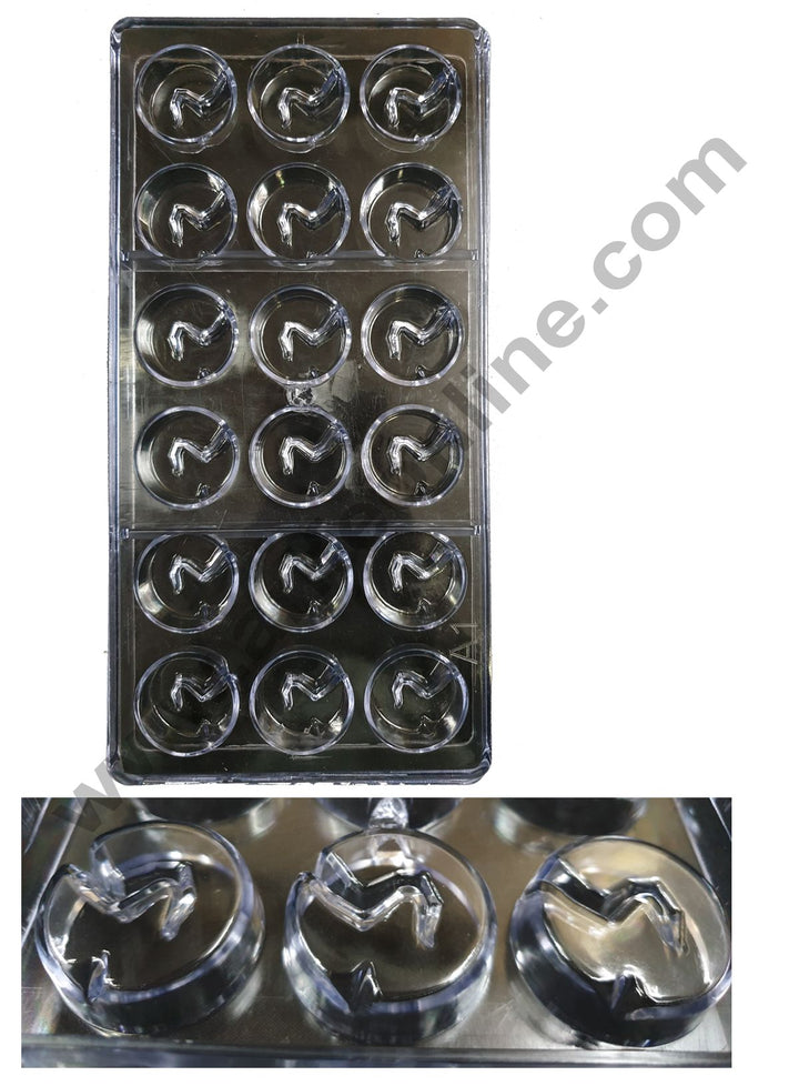 Cake Decor 18 Cavity Polycarbonate Chocolate Mould SBPS-014