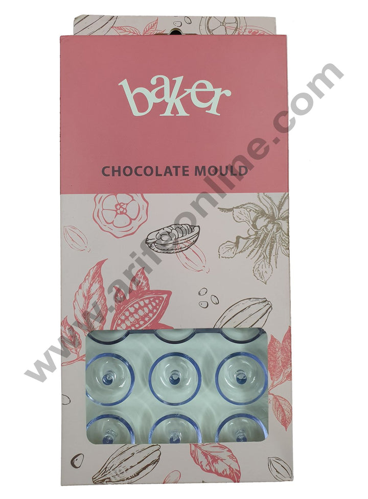 Cake Decor 21 Cavity Round Polycarbonate Chocolate Mould SBPS-017