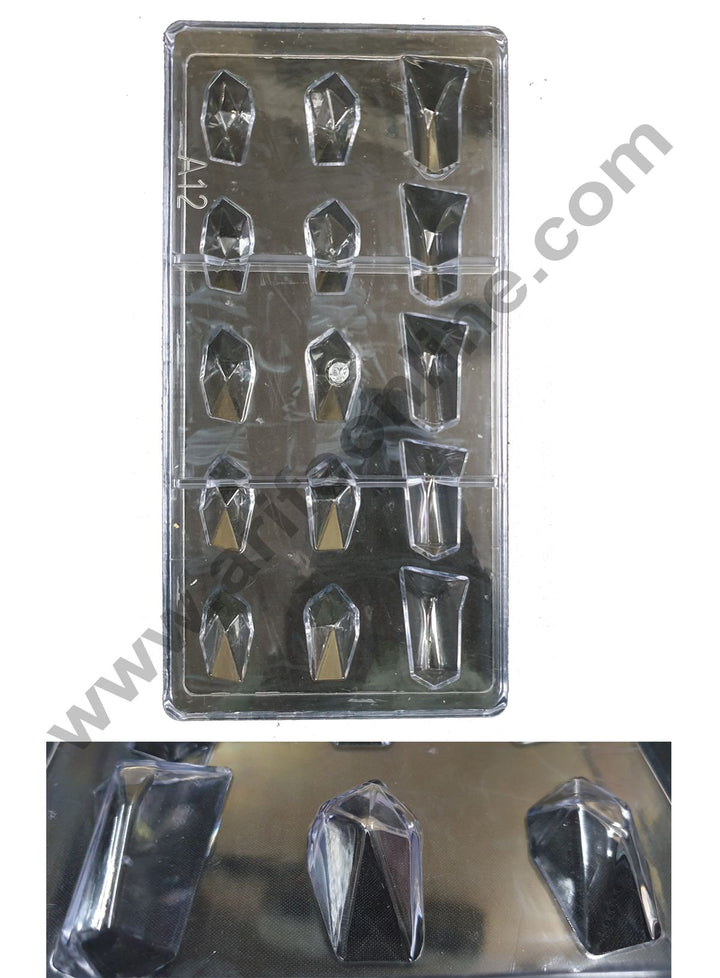 Cake Decor 21 Cavity Stone Shape Polycarbonate Chocolate Mould SBPS-021