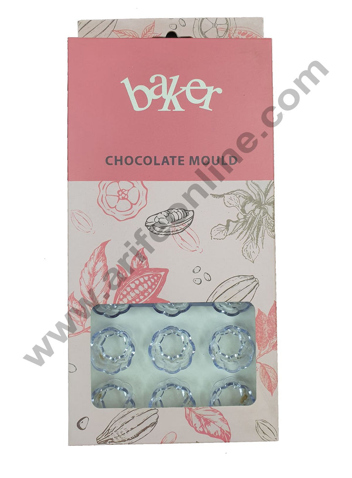 Cake Decor 21 Cavity Flower Shape Polycarbonate Chocolate Mould SBPS-023