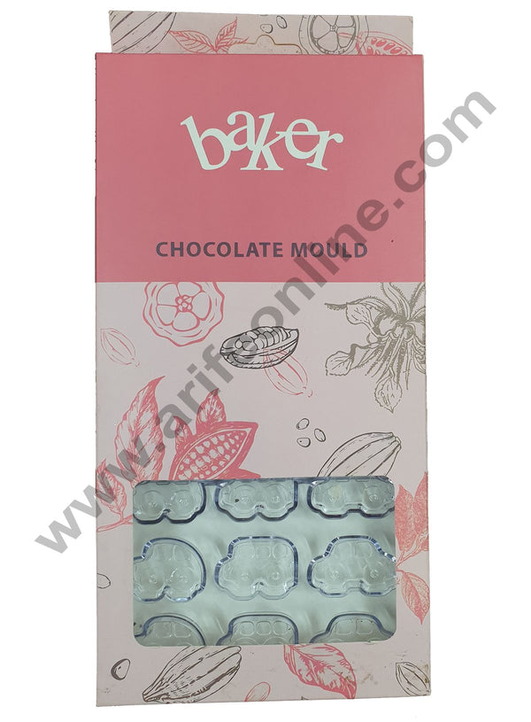 Cake Decor 24 Cavity Car and Bus Polycarbonate Chocolate Mould SBPS-025