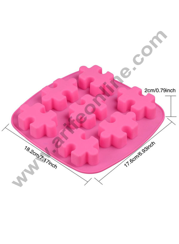 Cake Decor 7 Cavity Puzzle Shape Mold Silicone Chocolate Mould
