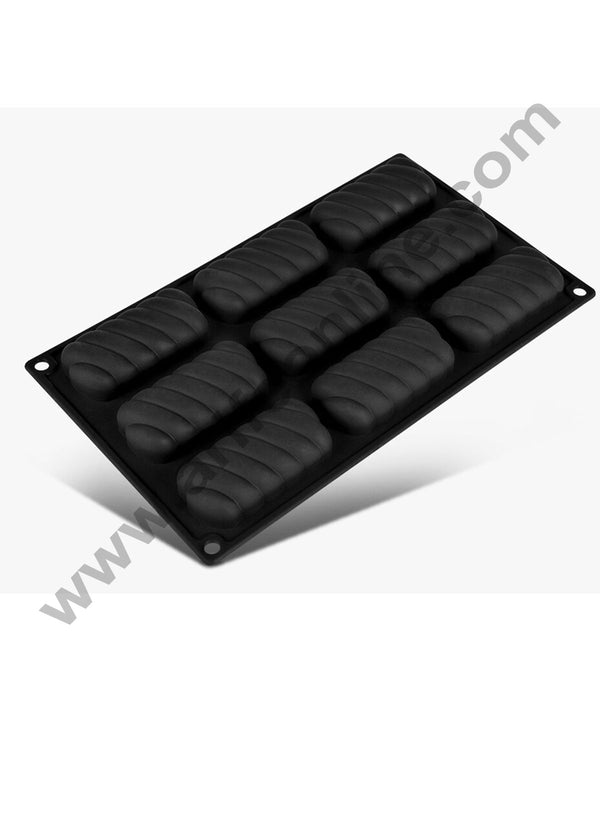 Cake Decor Silicon 9 Cavity Spiral Shape Silicone Mousse Cake Mould Silicon Moulds SBSM-511