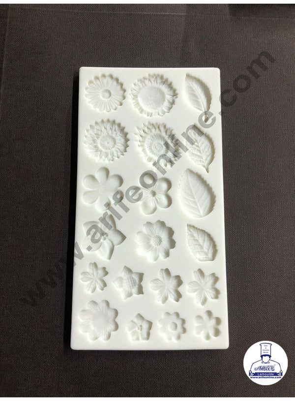 Cake Decor Silicone 18 Cavity Leaf Flower Fondant Marzipan Mould