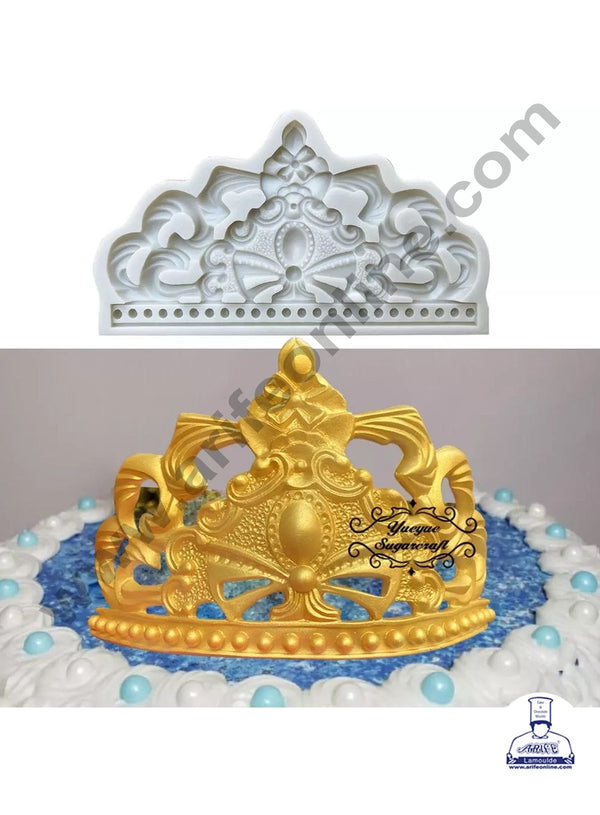 Cake Decor Crown Silicone Mold Fondant Mold Cake Decorating Tools Chocolate Gum Paste Mold