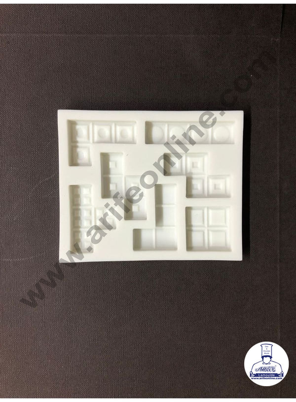 Cake Decor Silicone 7 Cavity Puzzle Game Shape Fondant Marzipan Mould