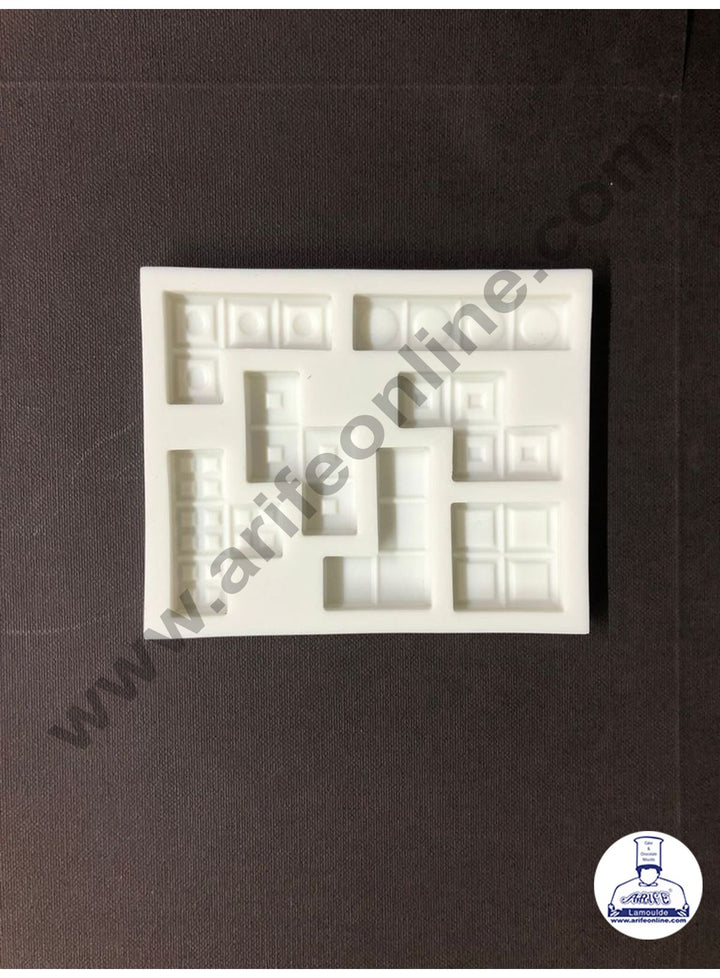 Cake Decor Silicone 7 Cavity Puzzle Game Shape Fondant Marzipan Mould